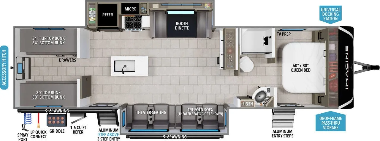 Grand Design Imagine 3210BH floor plan