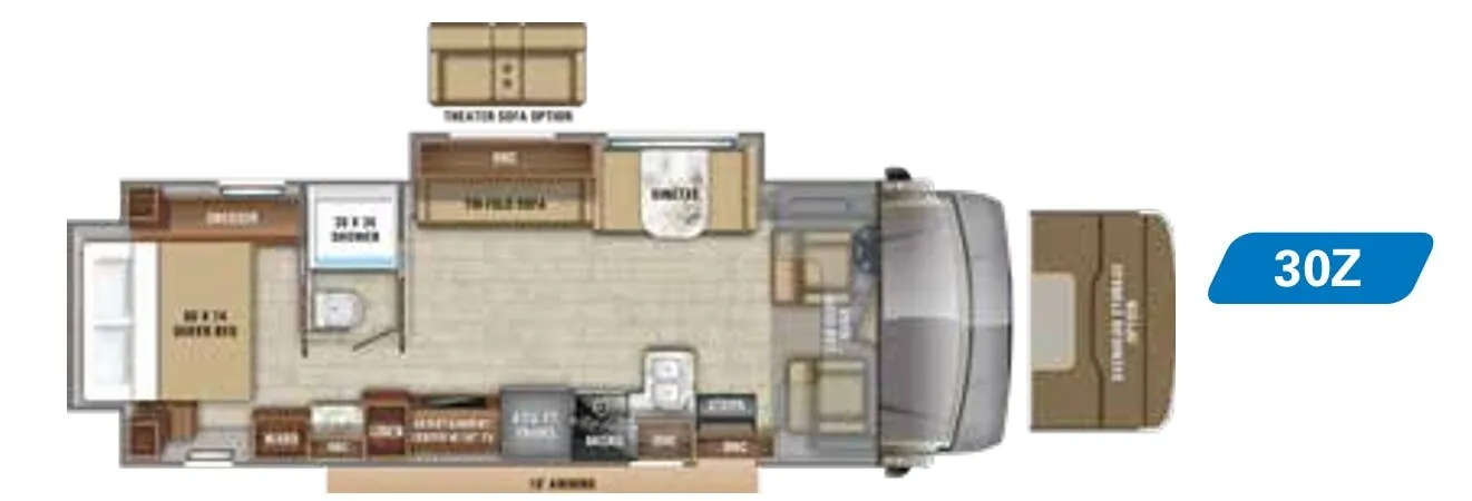 Jayco Greyhawk 30Z floor plan