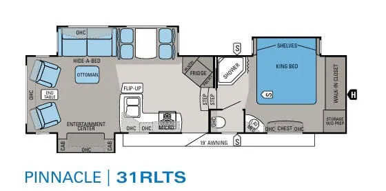 Jayco Pinnacle 31RLTS floor plan