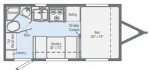 Winnebago Micro Minnie 1706FB floor plan