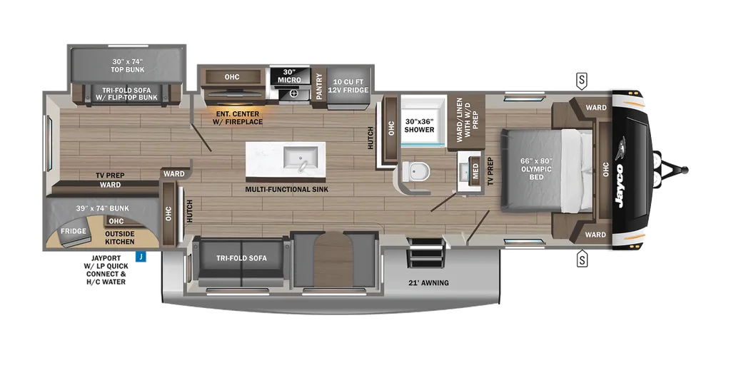 2027 Jayco Eagle HT 312BHOK floor plan