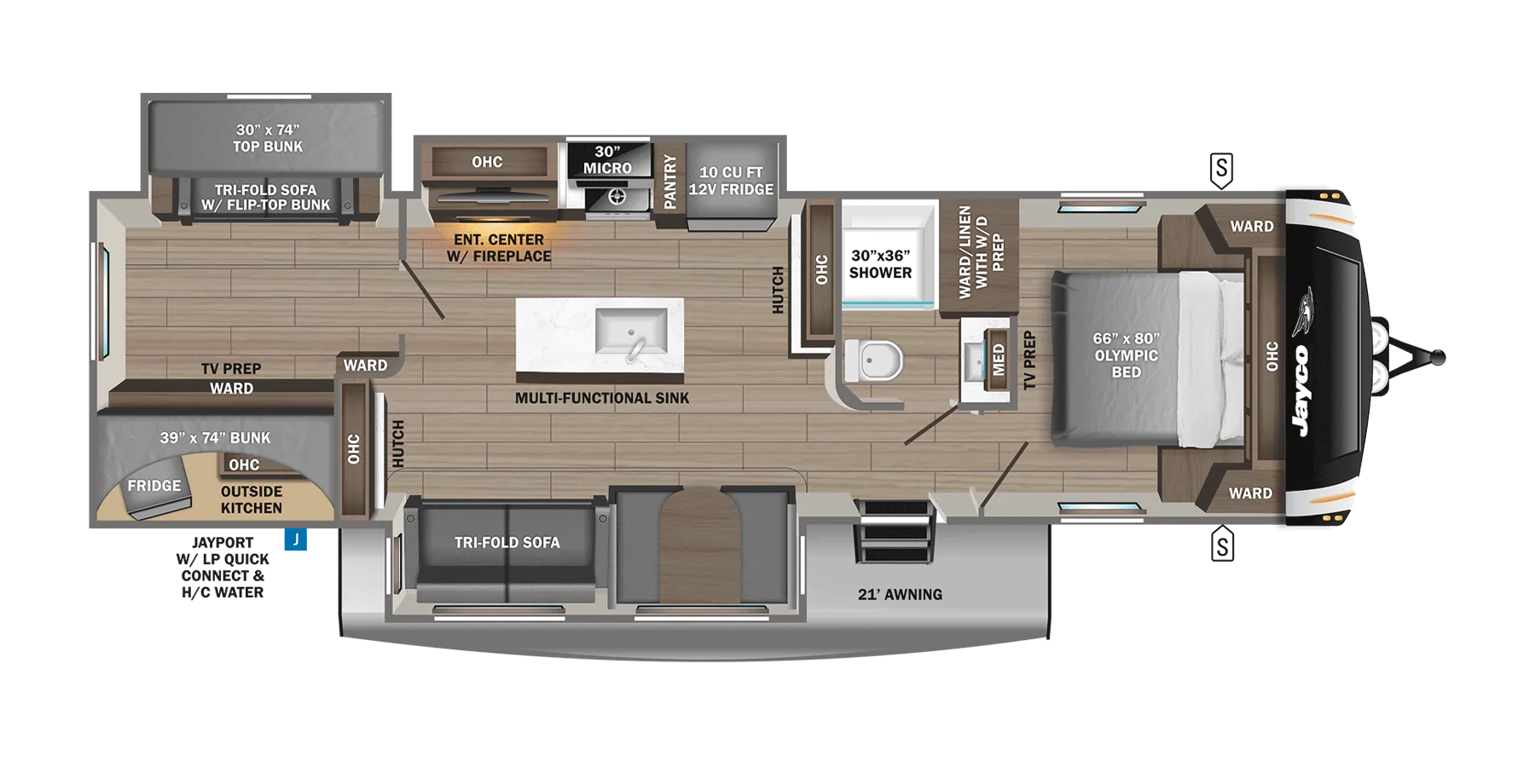2027 Jayco Eagle HT 312BHOK - Floor plan