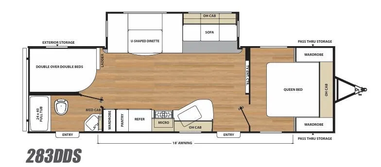 Coachmen Catalina Legacy Edition 283DDS floor plan