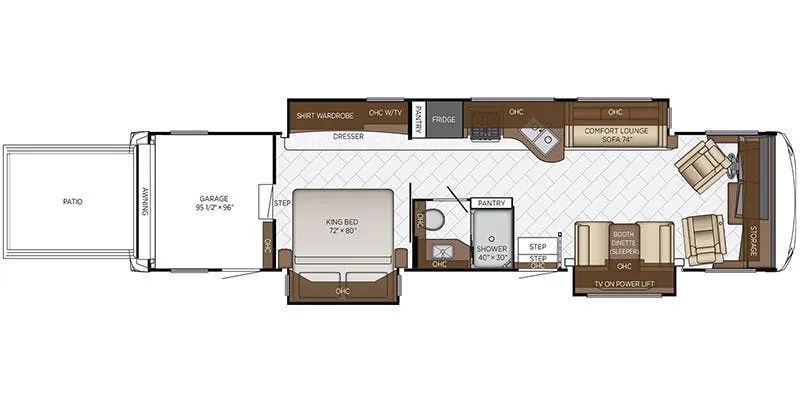 Newmar Canyon Star 3957 floor plan
