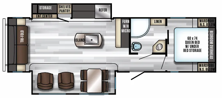Forest River Cherokee Alpha Wolf 26RL-L floor plan