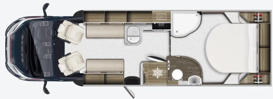 Auto-Trail Frontier DELAWARE floor plan