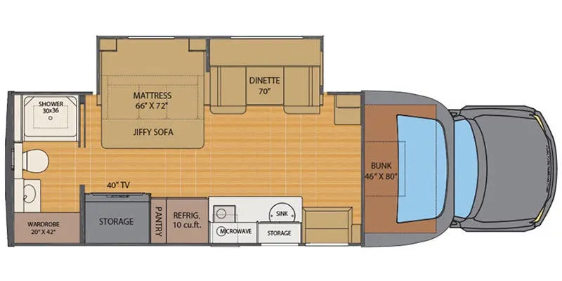 Renegade RV Veracruz 30VRM floor plan