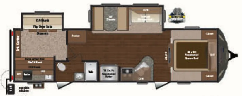 Keystone Sprinter 313BHS floor plan