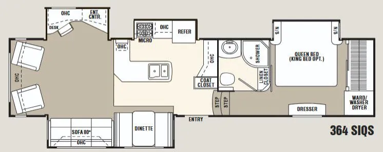 Coachmen Wyoming 364 SIQS floor plan