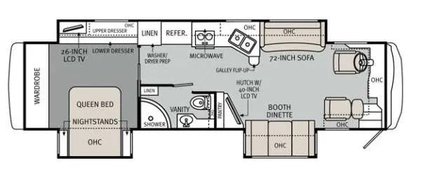 2013 Monaco MONACO 36PFT - Floor plan
