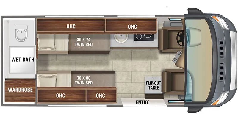 2021 Jayco Swift 20T - Floor plan