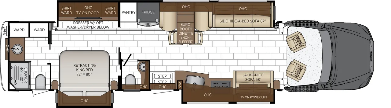 Newmar Summit Aire 4505 floor plan
