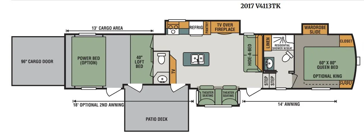 K-Z Venom V4113TK floor plan