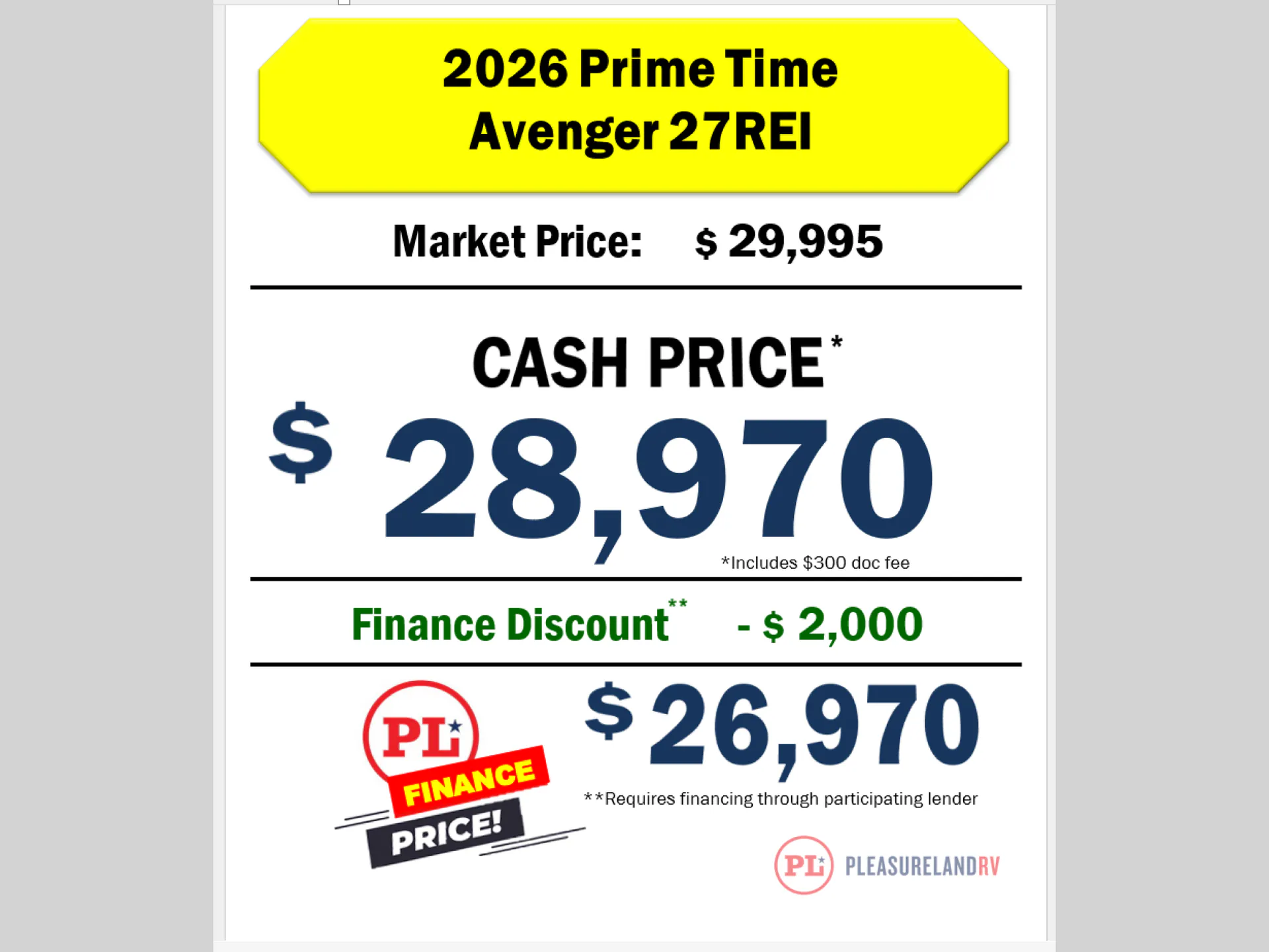 2026 Prime Time Avenger 27REI - Photo 2