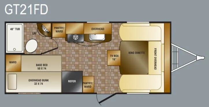 CrossRoads Slingshot GT21FD floor plan
