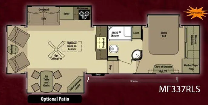 Highland Ridge Mesa Ridge MF337RLS floor plan