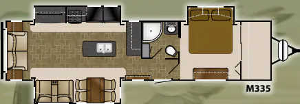 Heartland Mallard M335 floor plan