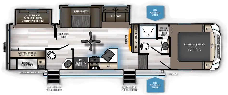 Forest River Cherokee Arctic Wolf 321BH floor plan