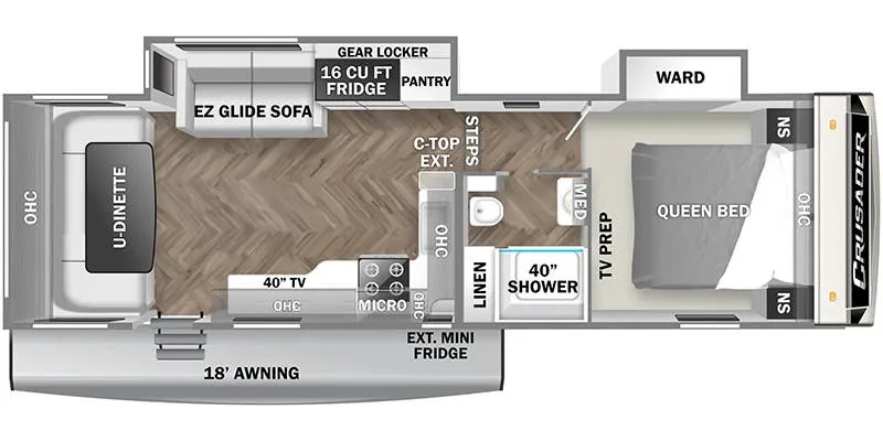 Prime Time Crusader 275RDD floor plan