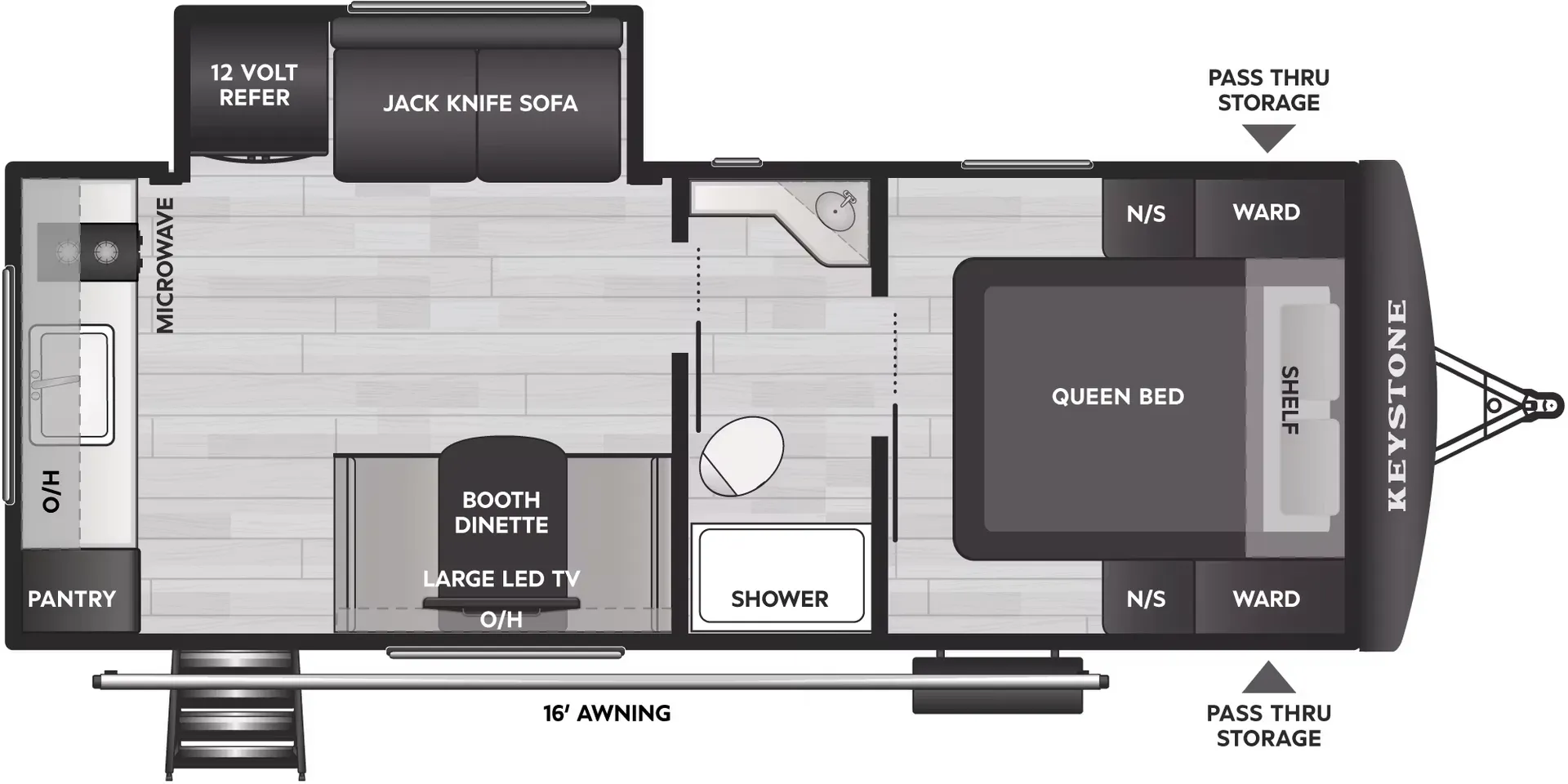Keystone Passport Classic 210RKCWE floor plan