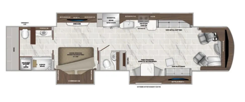American Coach American Dream 42Q floor plan