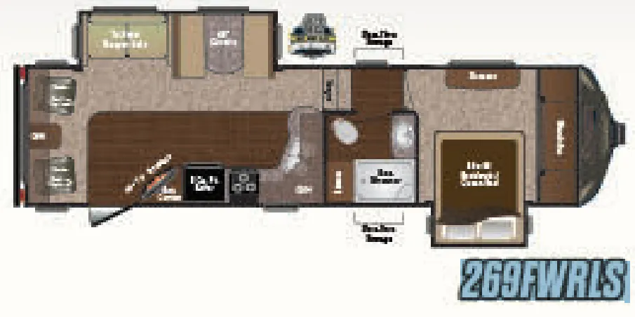 Keystone Sprinter 269FWRLS floor plan