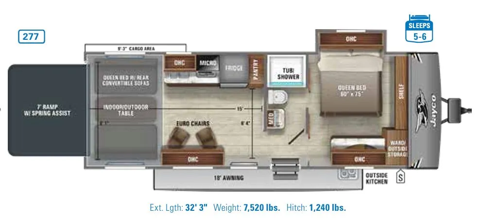 Jayco Octane 277 floor plan