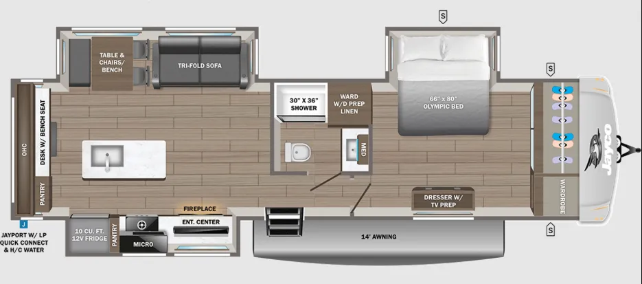 2026 Jayco Eagle 320MKTS floor plan