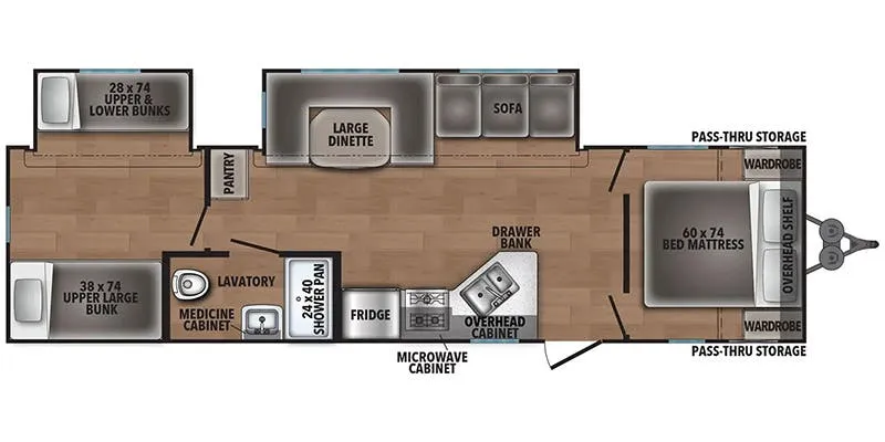 Shasta I-5 532DS floor plan