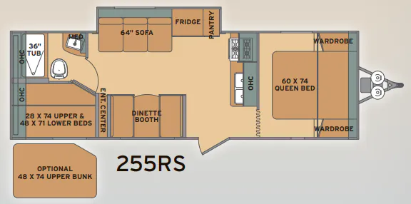 Shasta Flyte 255RS floor plan