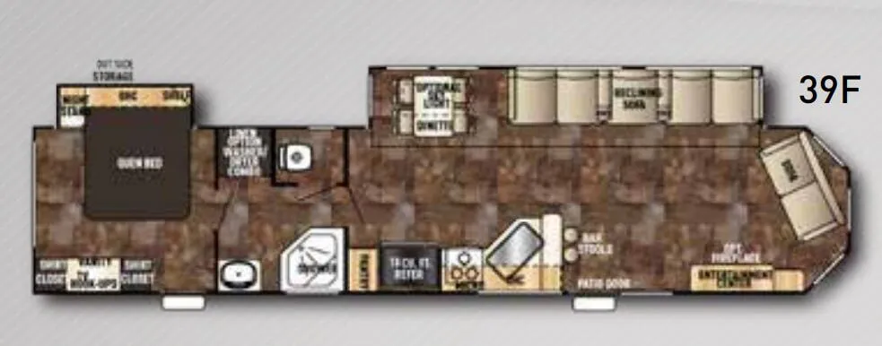 Forest River Cherokee 39F floor plan