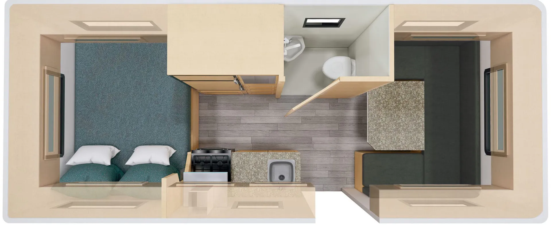 Escape Trailer Escape 21NE F1 floor plan