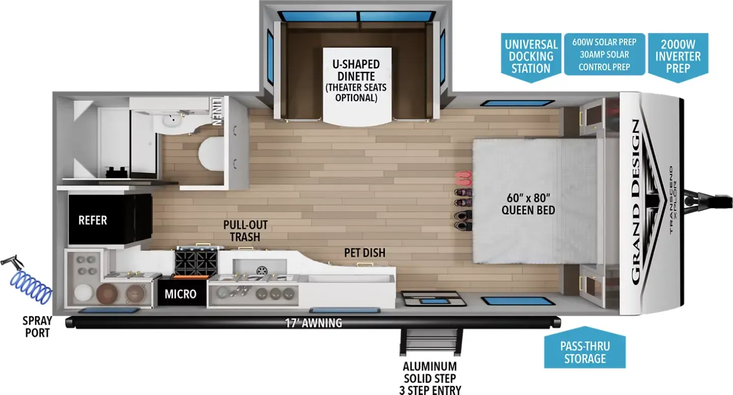 Grand Design Transcend Xplor 20MKX floor plan