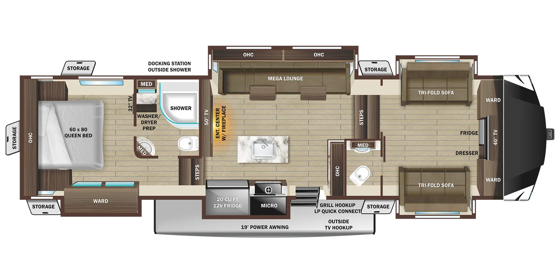 Highland Ridge Open Range 376FBH floor plan