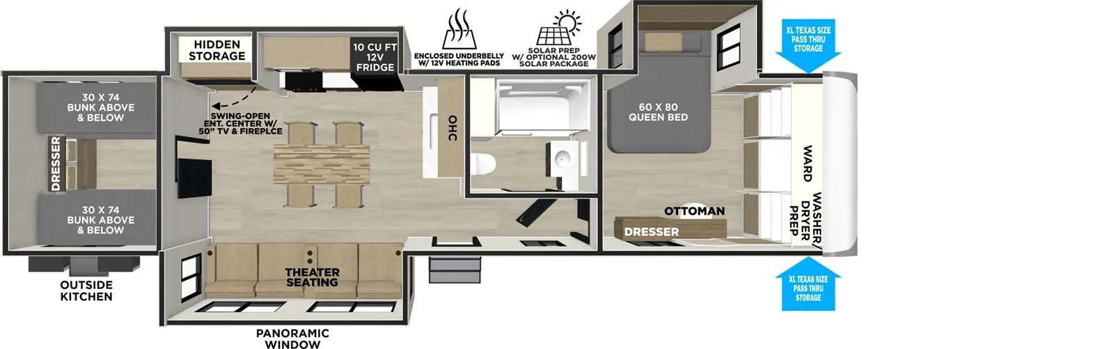 2026 Forest River Salem Hemisphere 301FAM - Floor plan