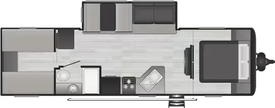 Keystone Hideout 290QB floor plan