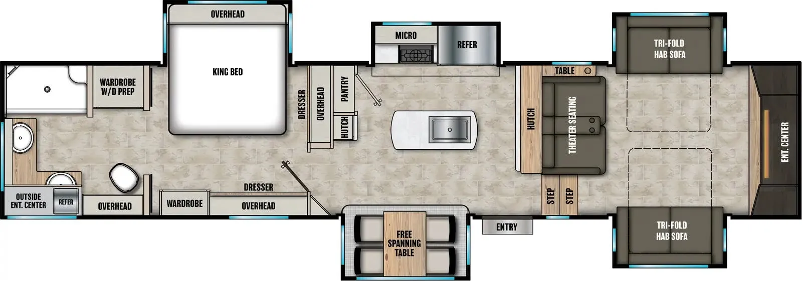 Shasta Phoenix 334FL floor plan