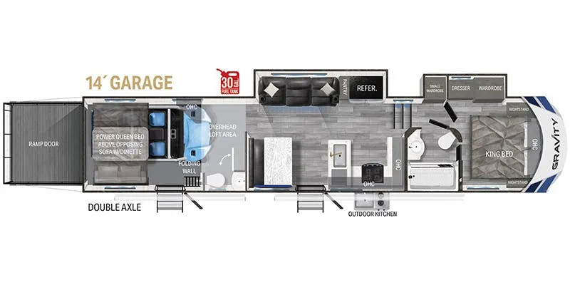 Heartland Gravity GR 3610 floor plan