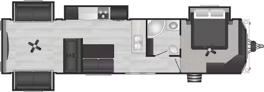 Keystone Retreat 39RDEN floor plan