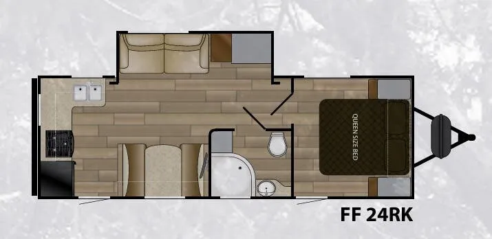 Cruiser RV Fun Finder Xtreme Lite 24RK floor plan