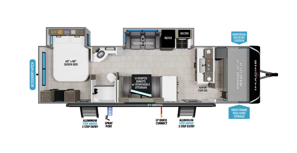 2026 Grand Design Imagine 2920BS floor plan