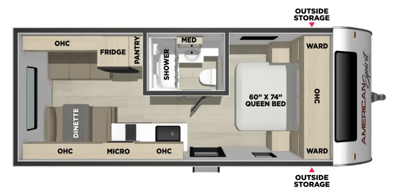 Coachmen American Spirit DLX 5210CK floor plan