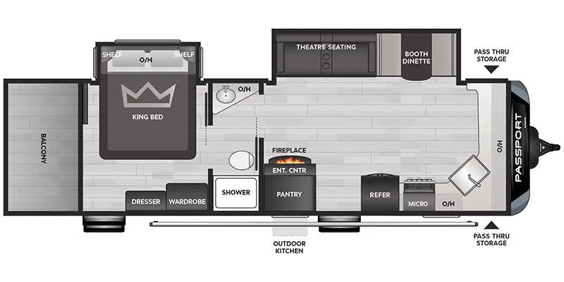 2025 Keystone Passport 2710KB - Floor plan