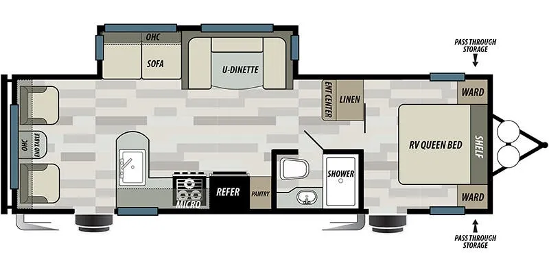 2018 Forest River EVO T2600 - Floor plan
