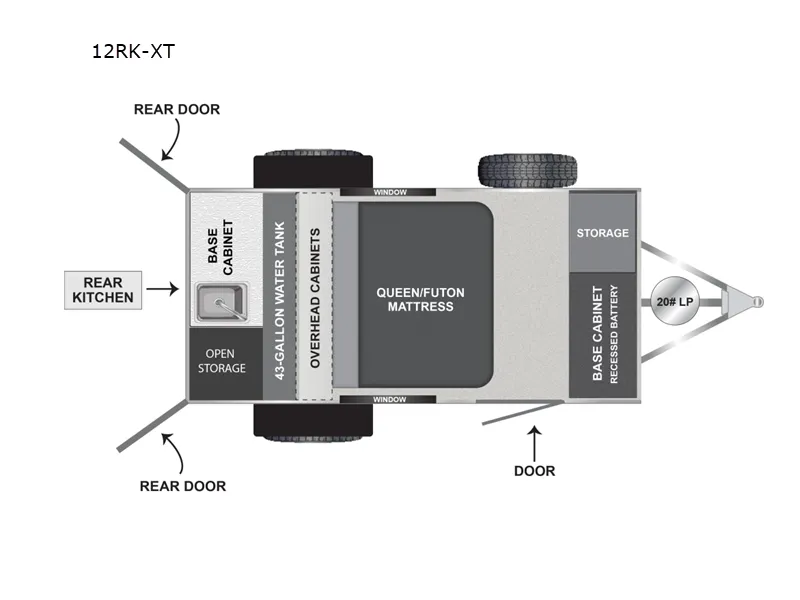 2025 Encore RV ROG 12RK - Floor plan