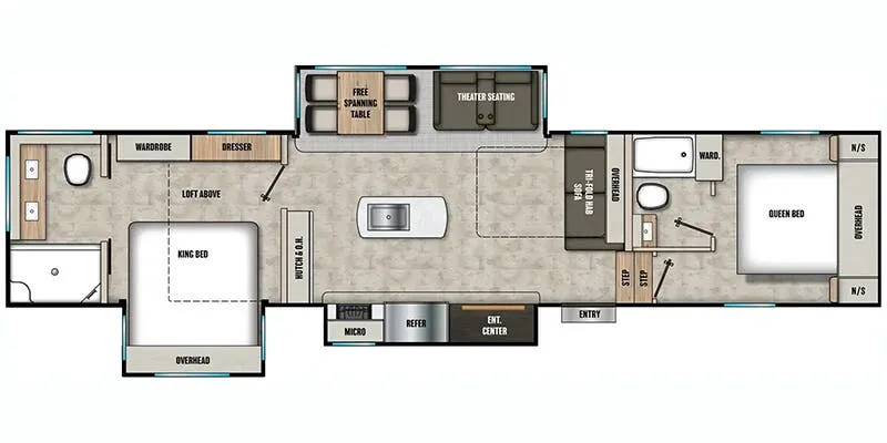 2025 Coachmen Chaparral 381DBL floor plan