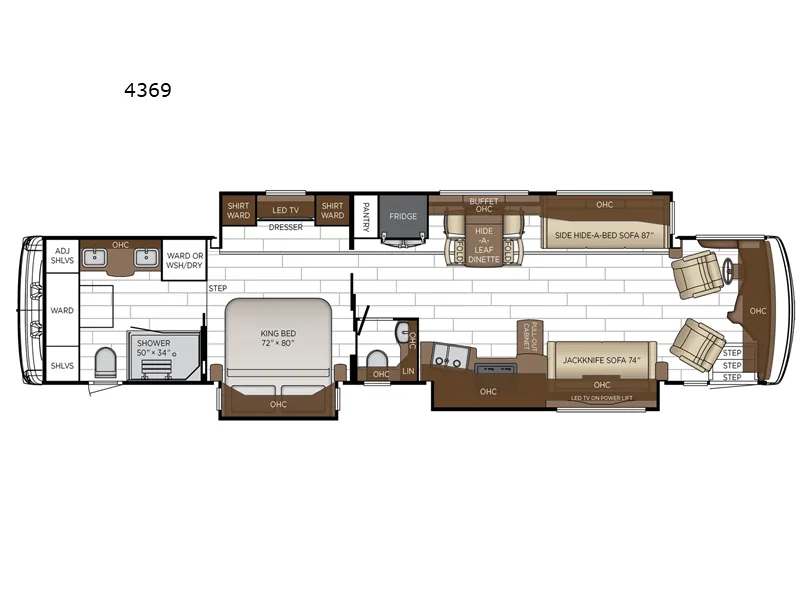 2026 Newmar Dutch Star 4369 floor plan