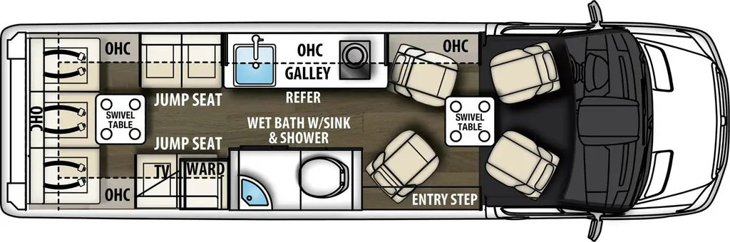 2026 Coachmen Galleria 24Q floor plan