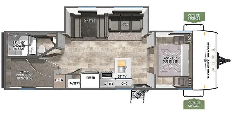 Palomino Puma Camping Edition 283BHCE floor plan