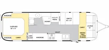 Airstream Classic 31 floor plan